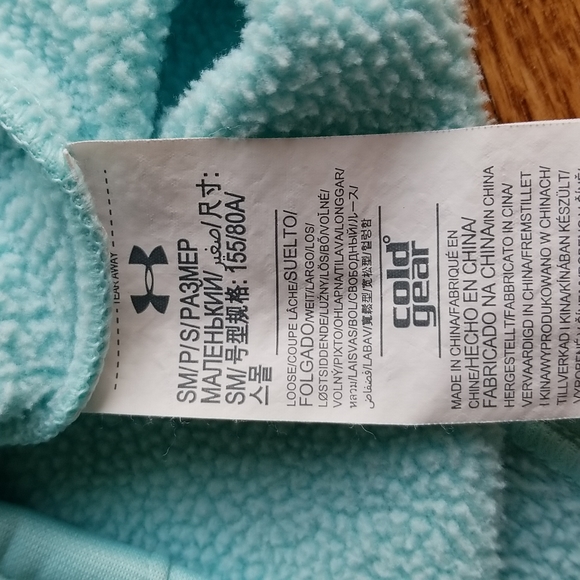 (S) Under Armour Cold Gear Pull On Hoodie Loose Fit Classic Logo Graphic - Picture 7 of 10